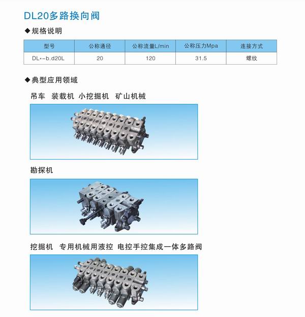 多路換向閥規格